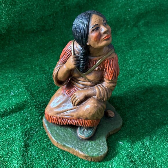 Progressive Art Products c1970s American Indian Mother Vintage Rare Sculpture - Picture 3 of 14